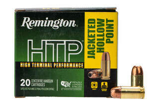 Remington HTP 380 ACP 88gr JHP Ammo comes in a box of 20